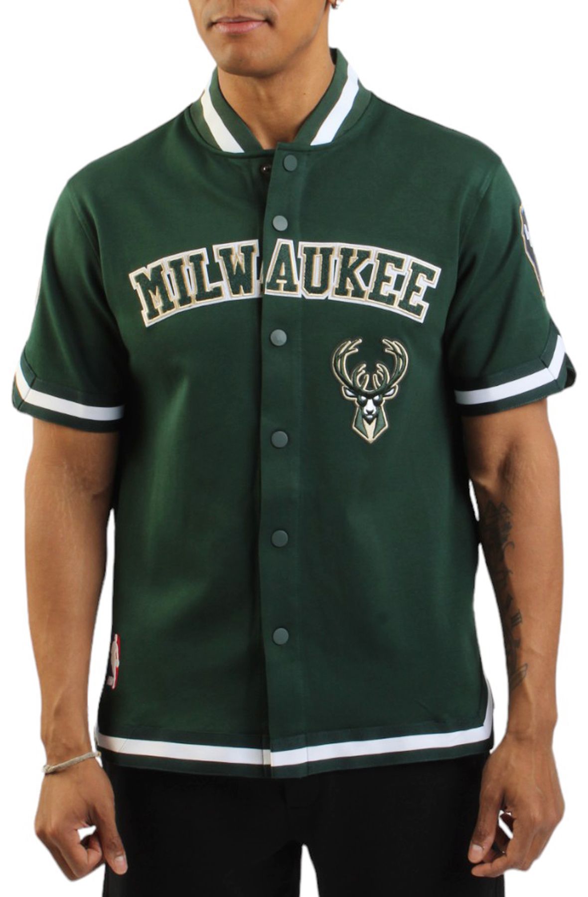 PRO STANDARD Milwaukee Bucks Warm Up Jersey BMB1515544 FOR Shiekh