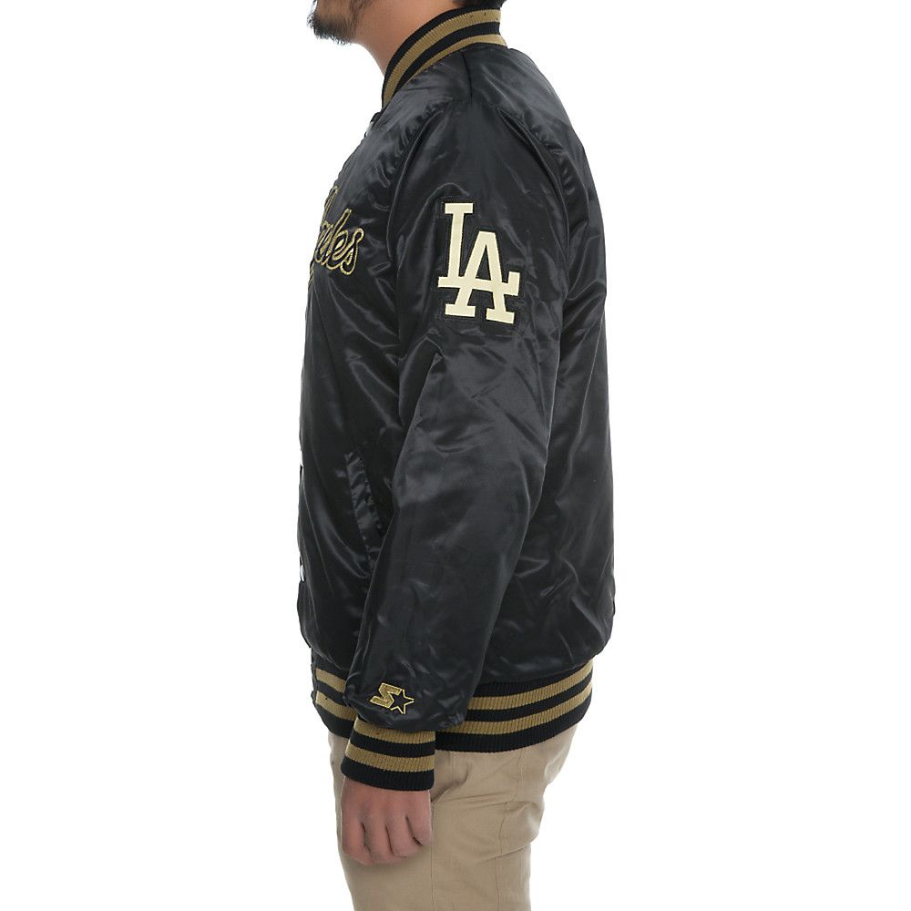 Starter Black Label Satin Jacket-Los Angeles Kings Black-L - LS7V0460_LAK