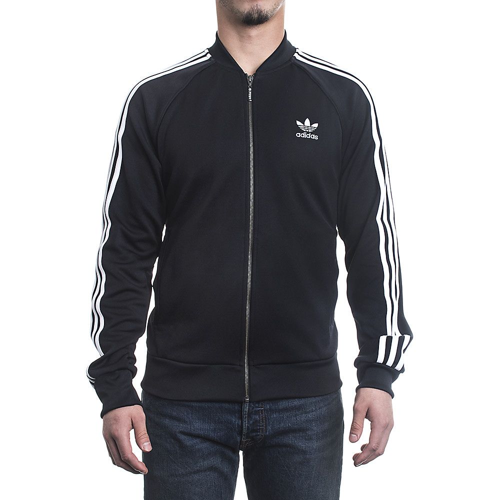 adidas superstar jacket black and white