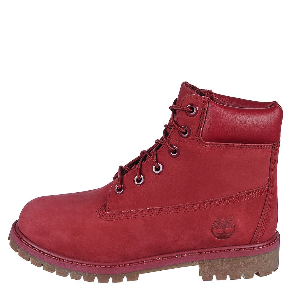 timberland red laces