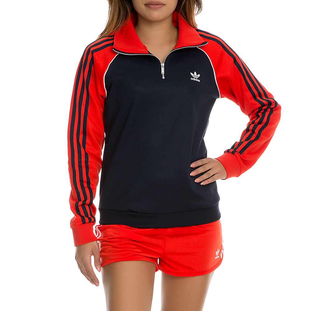 adidas originals　Exclusive BB TRACKTOP ADIDAS Women's Half-Zip Track Jacket BJ8146 - Shiekh