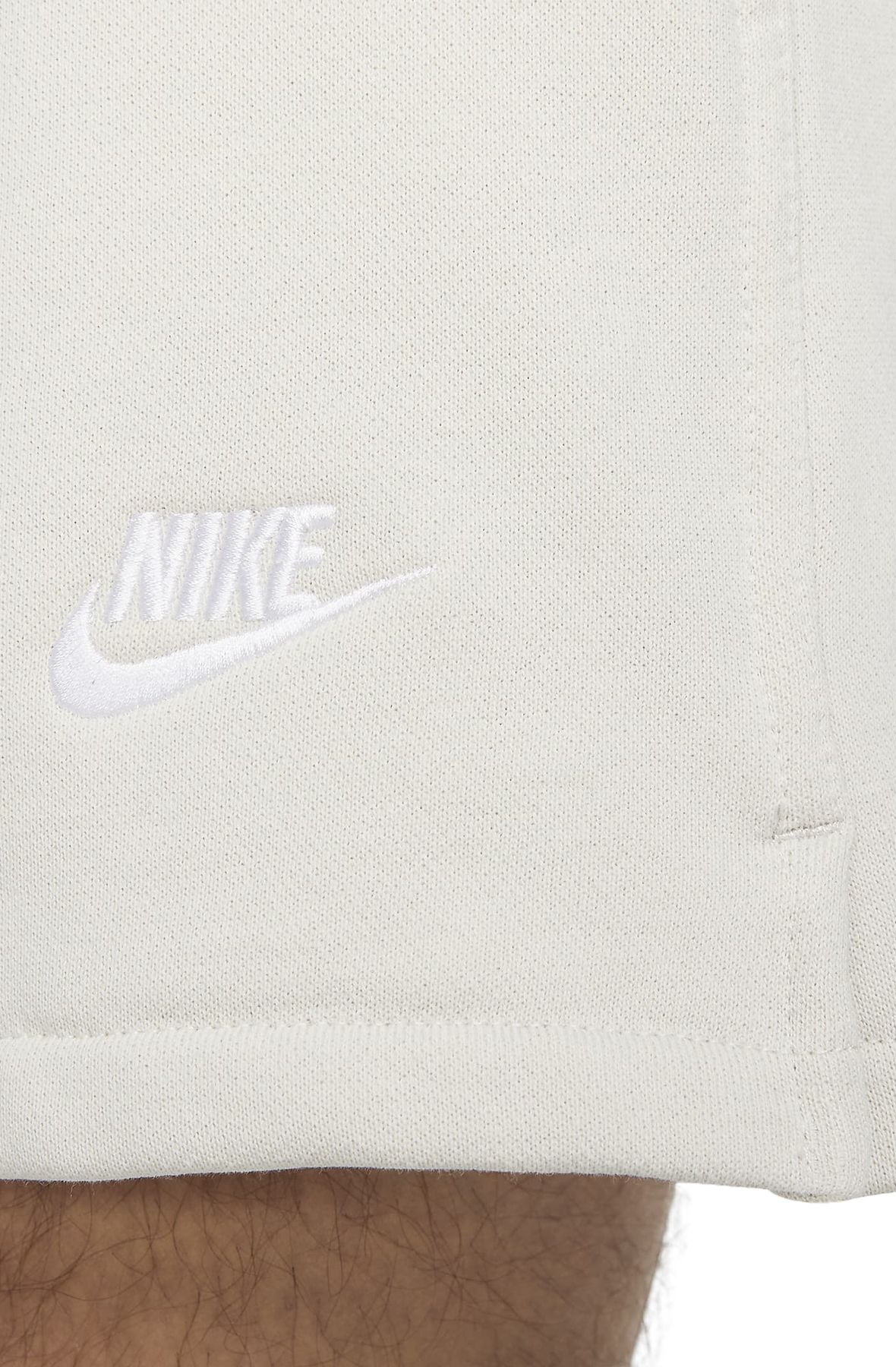 white fleece nike shorts