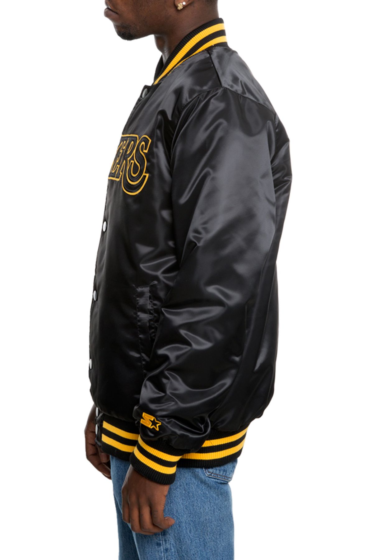 STARTER Los Angeles Lakers Blown Up Logo Jacket LS230561 LLK - Shiekh