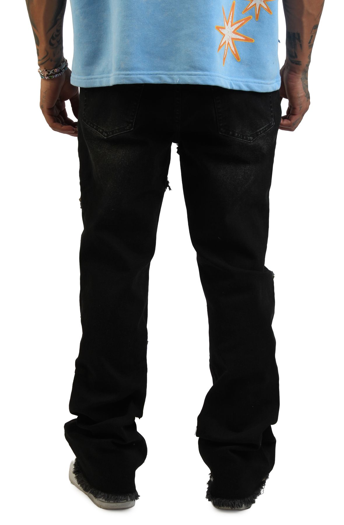 HIGH CALIBER Cluster Pyramid Stud Denim C14211N-BLK - Shiekh