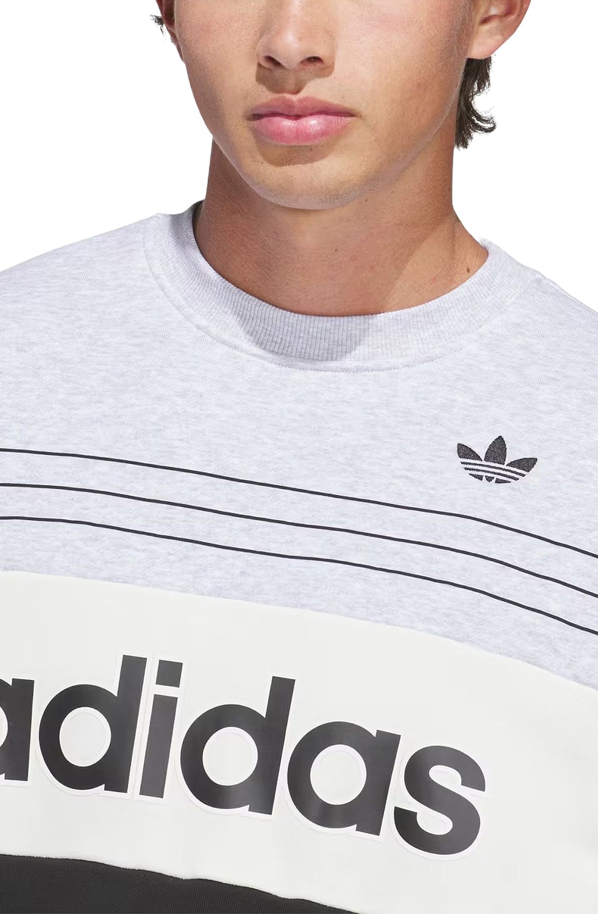 ADIDAS ORIGINALS VARSITY CREWNECK Sweatshirt LC7613 - Shiekh