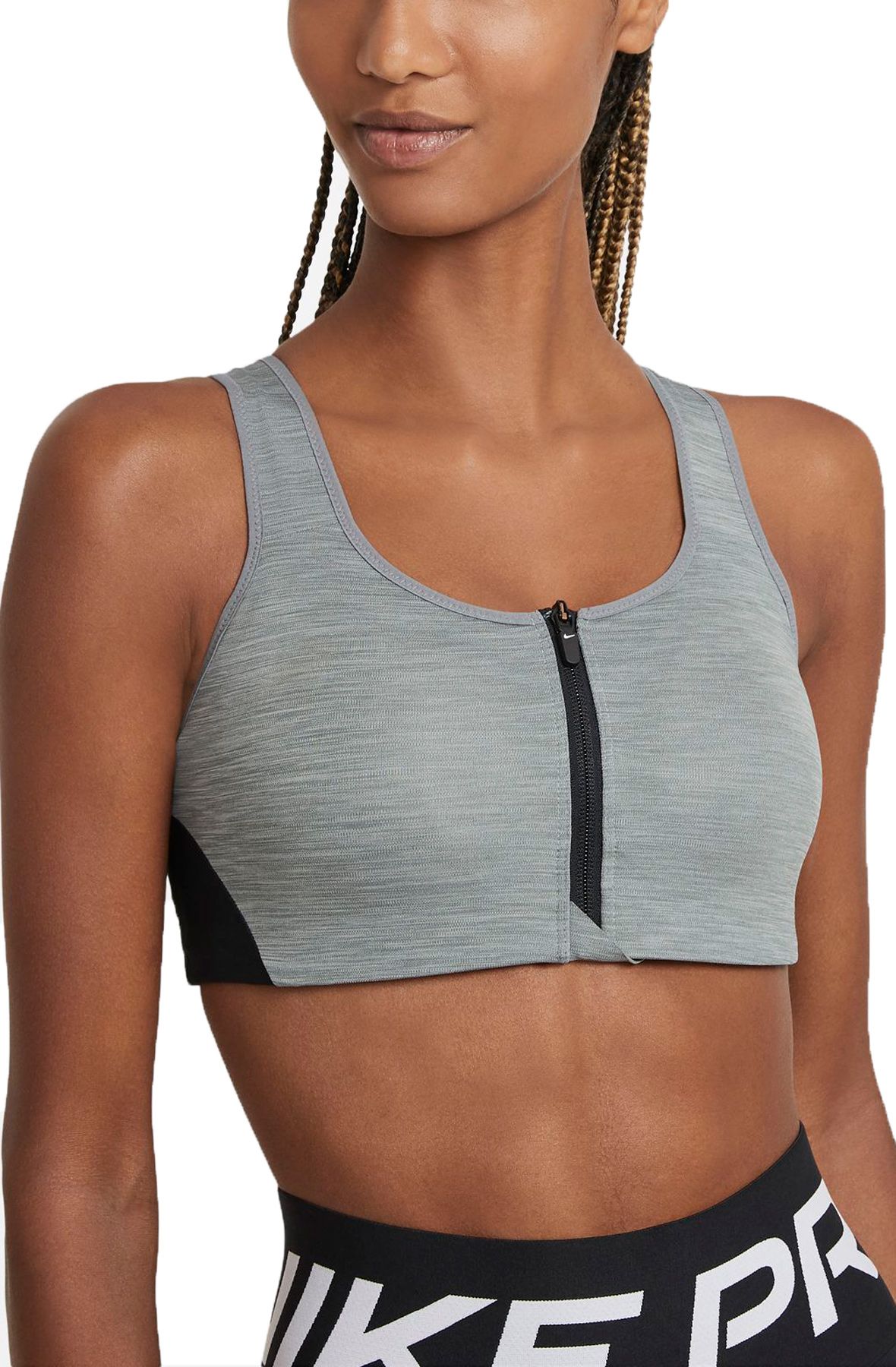 DRI-FIT SHAPE HIGH-SUPPORT PADDED ZIP-FRONT SPORTS BRA CN3718 084