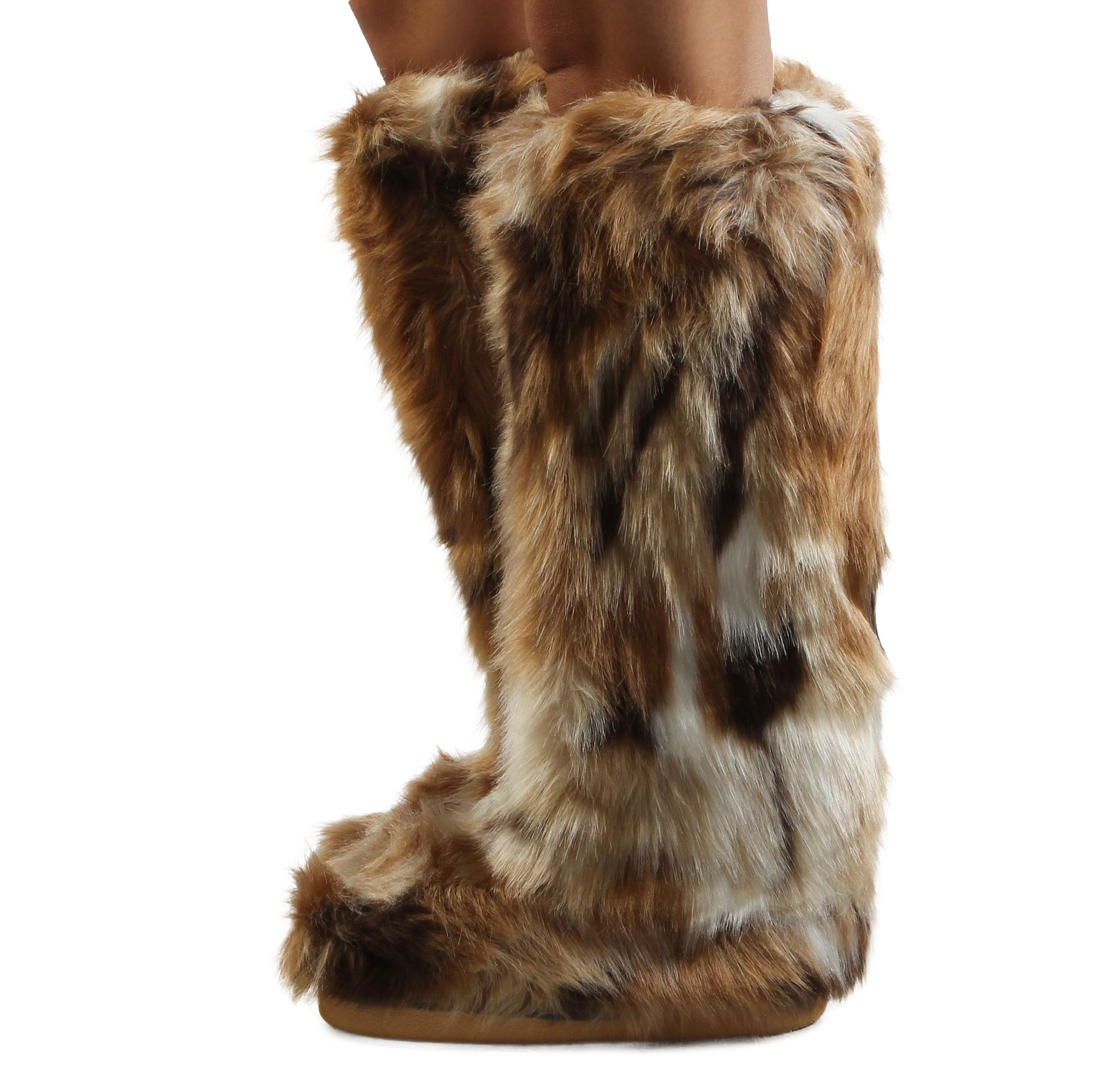【PORTERNA】Adner Fur Boots Azalea Wang Upsetter Faux Fur Knee High Boots | Dillard's