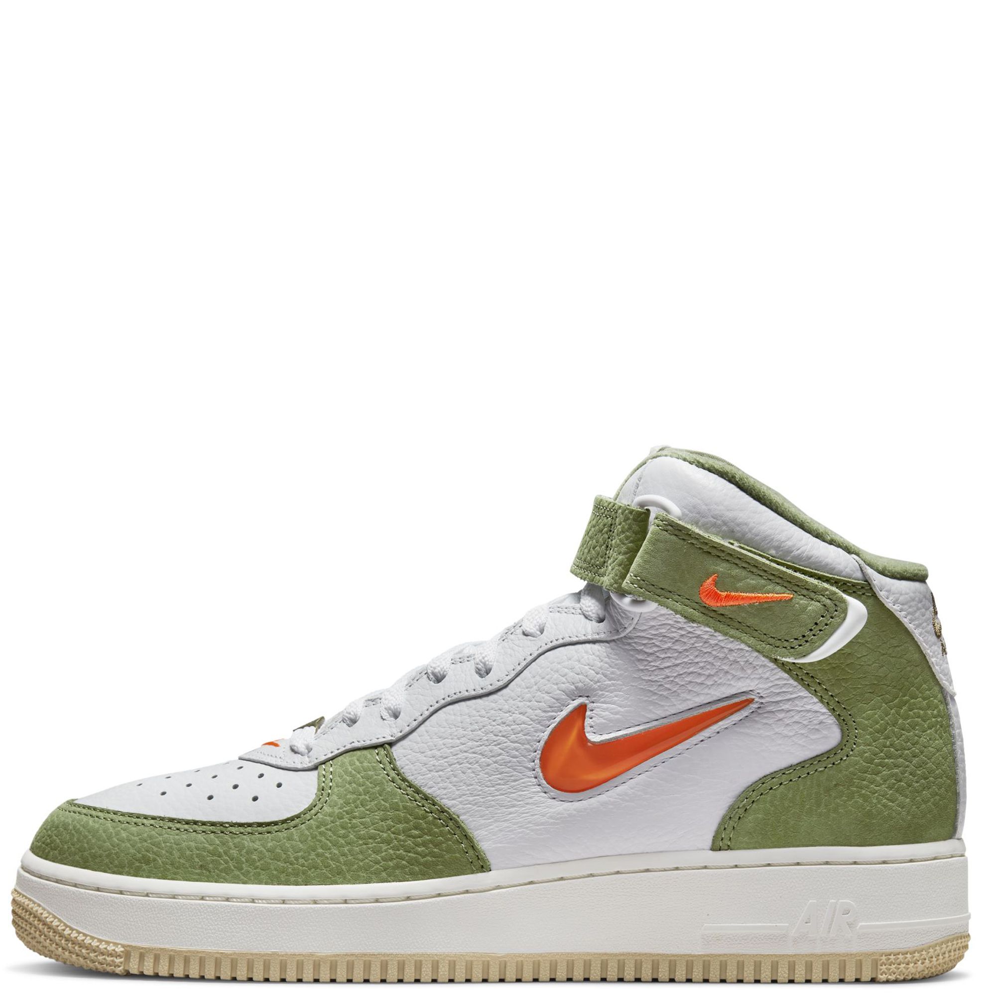 Air Force 1 LV8 Wolf Grey Orange Cut Out On Foot Sneaker Review