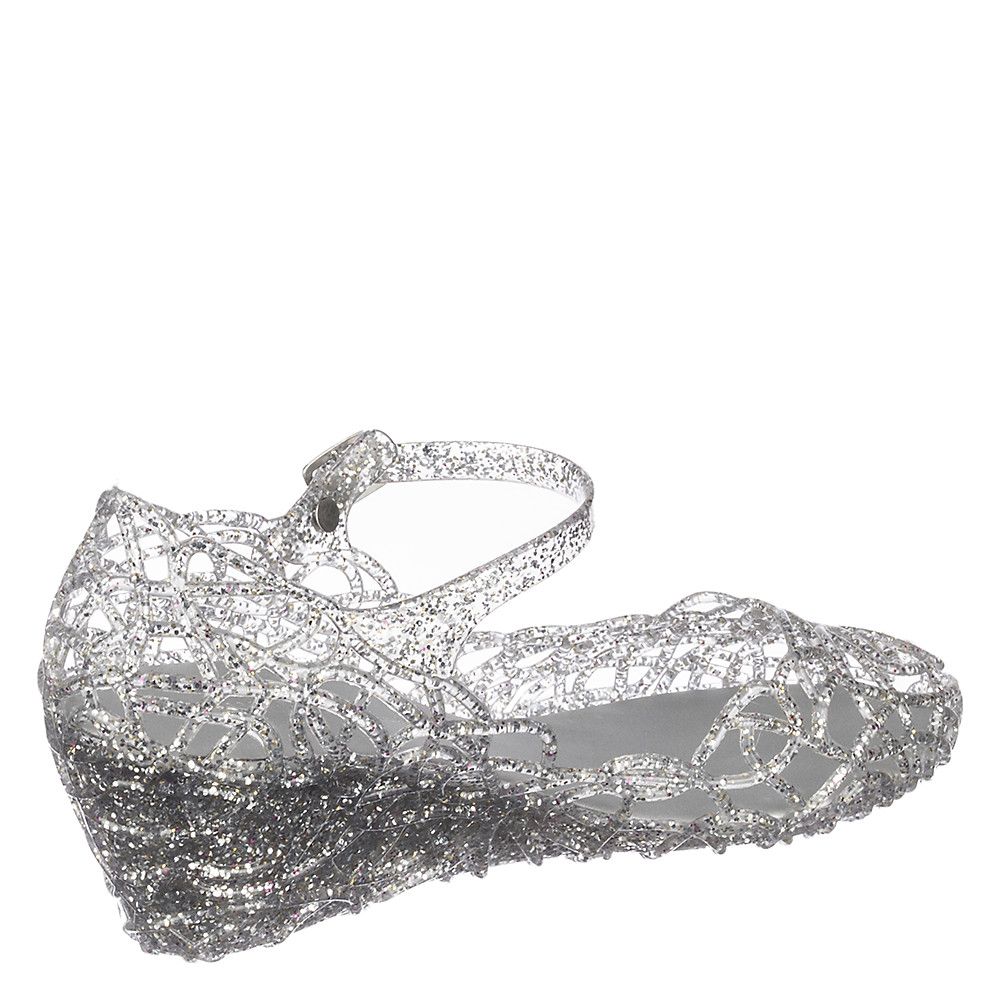 silver sequin wedges