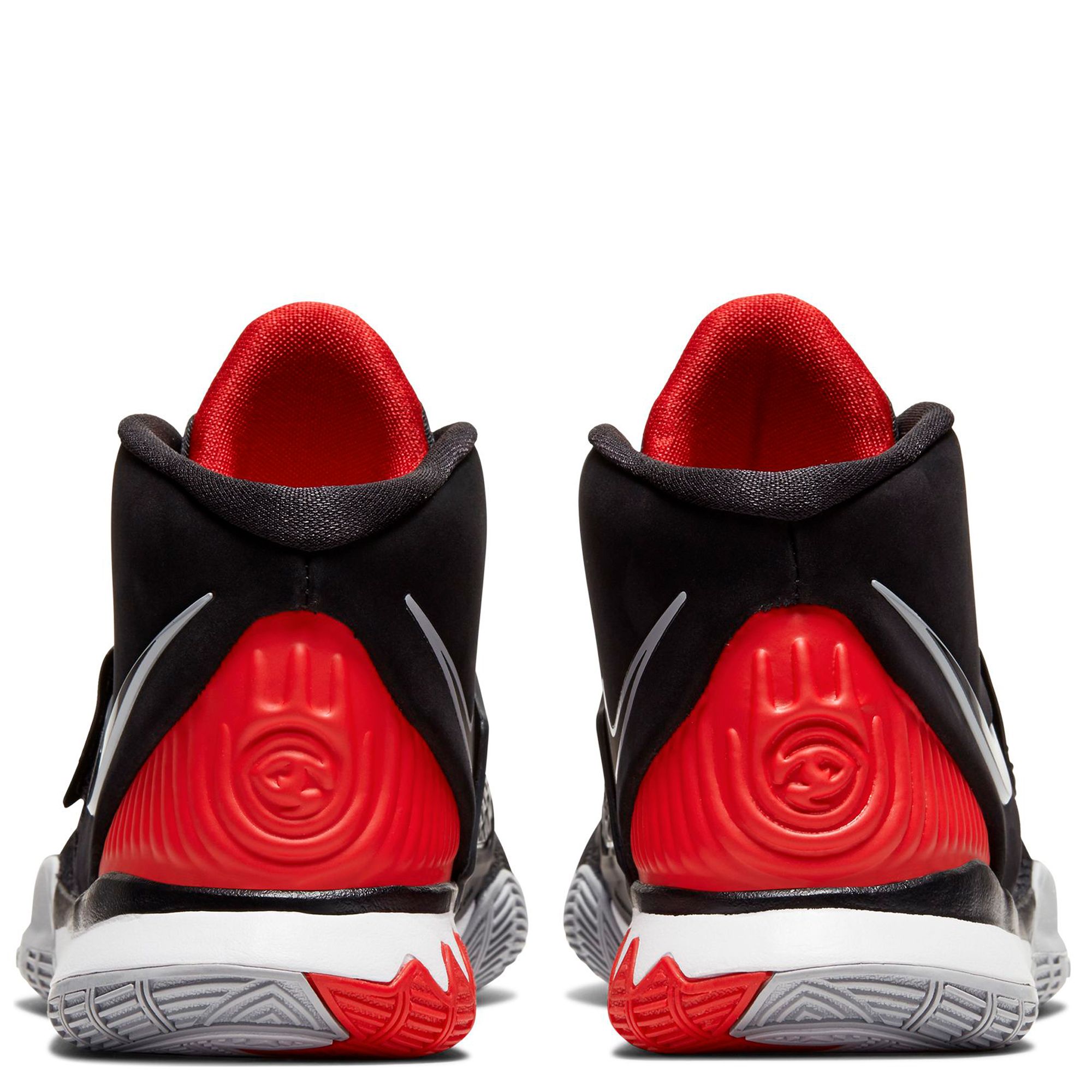 kyrie 6 black and university red