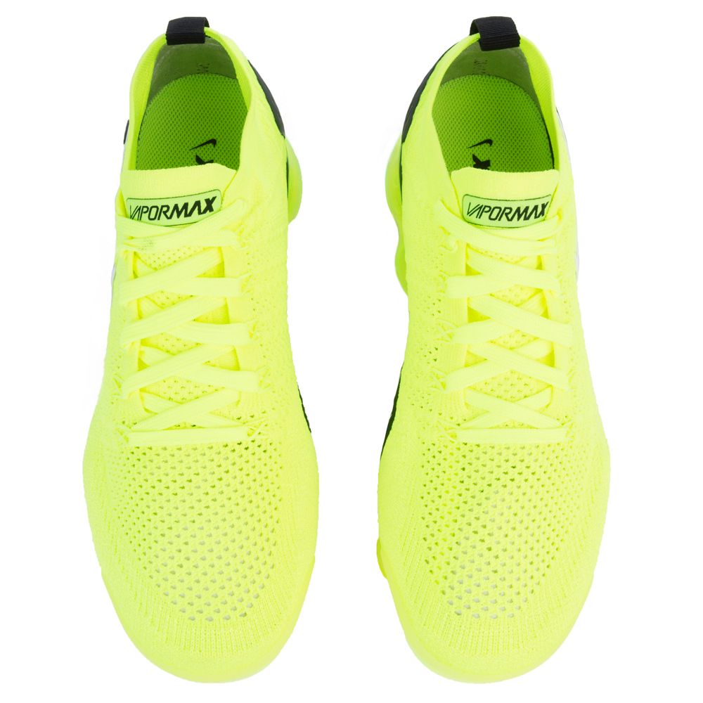 nike vapormax flyknit 2 volt white black