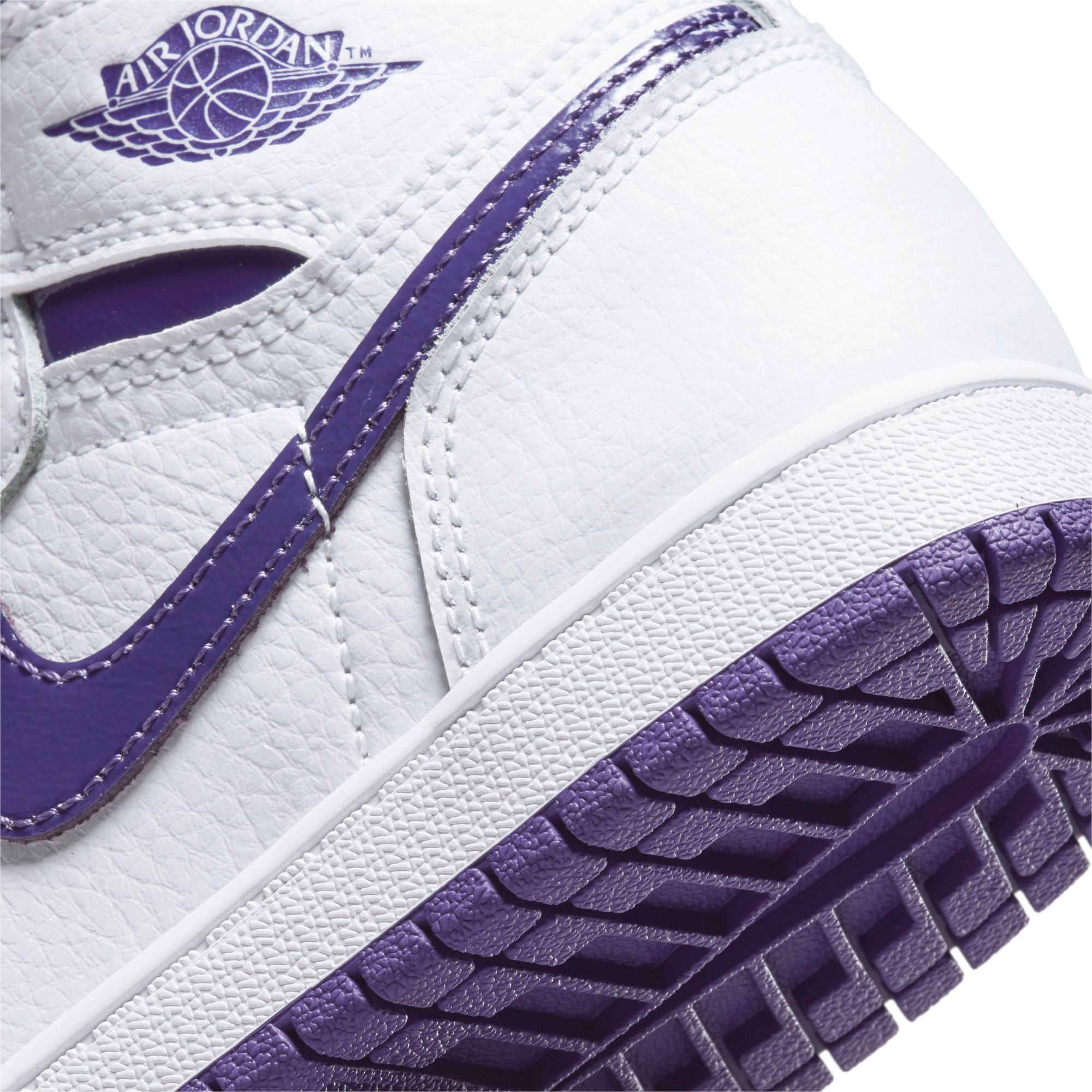 jordan ps jordan 1 high og white court purple