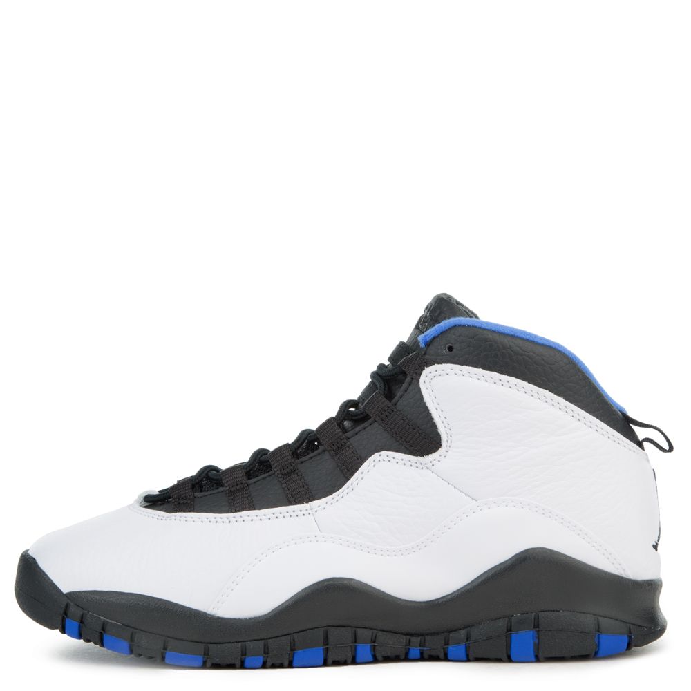 blue and white and black jordans