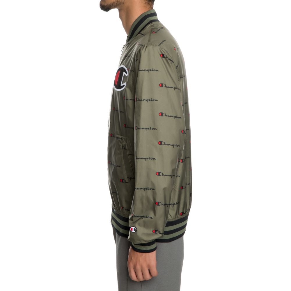 Men's champion satin baseball jacket best sale