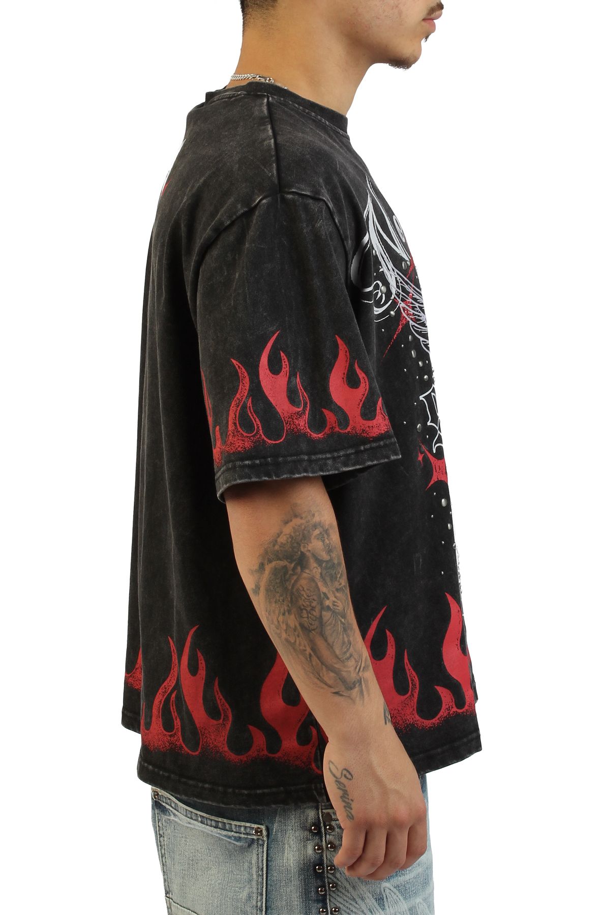 SMOKE RISE Noble Steed T-Shirt KT26S488SK-BLK - Shiekh
