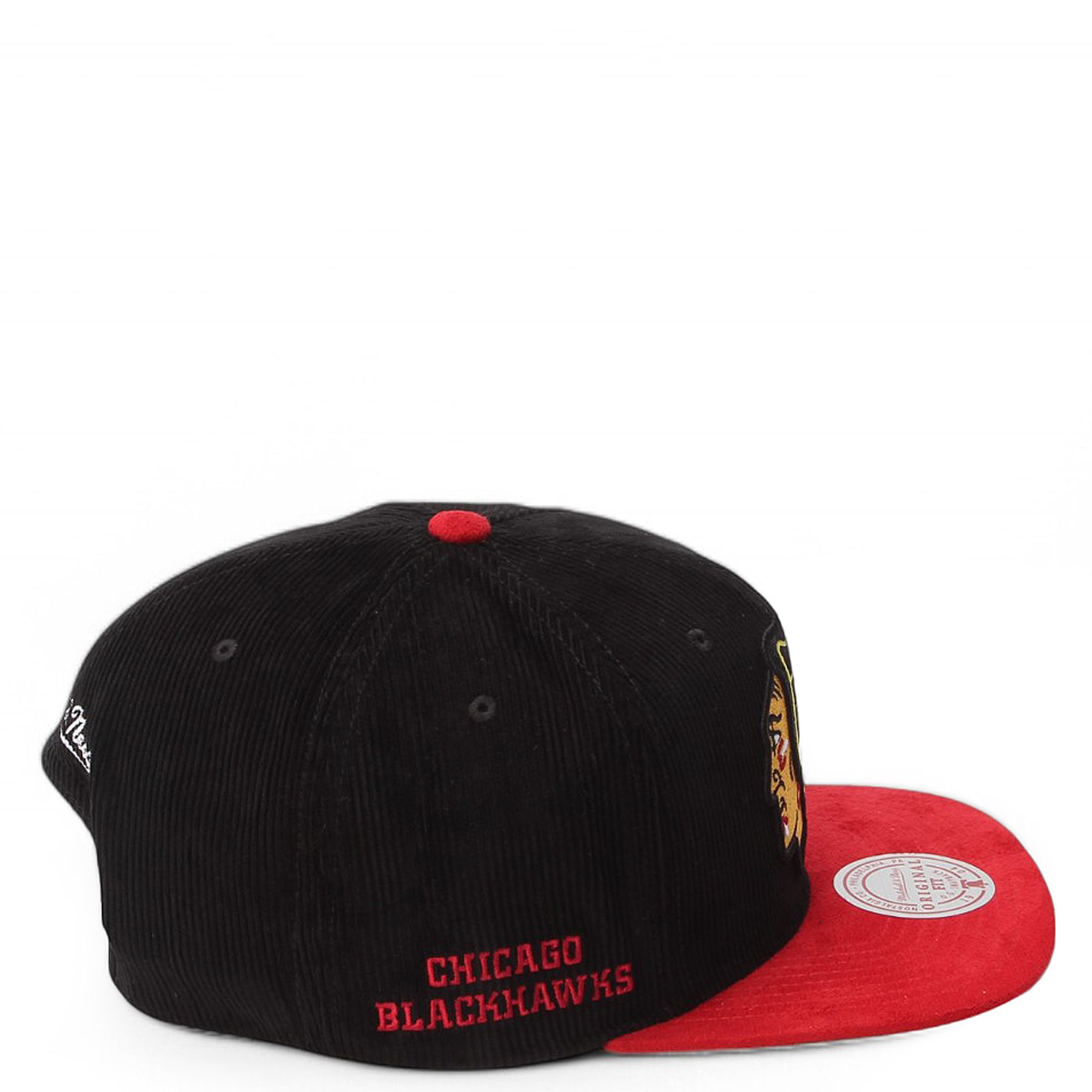 MITCHELL AND NESS NHL Chicago hawks Sueduroy Snapback Hat