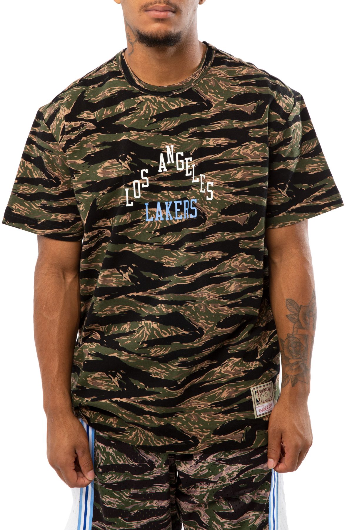 Los Angeles Lakers Mitchell & Ness Tiger Camo Oversized T-Shirt