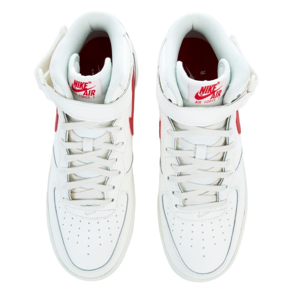air force 1 07 trainers white sail university red