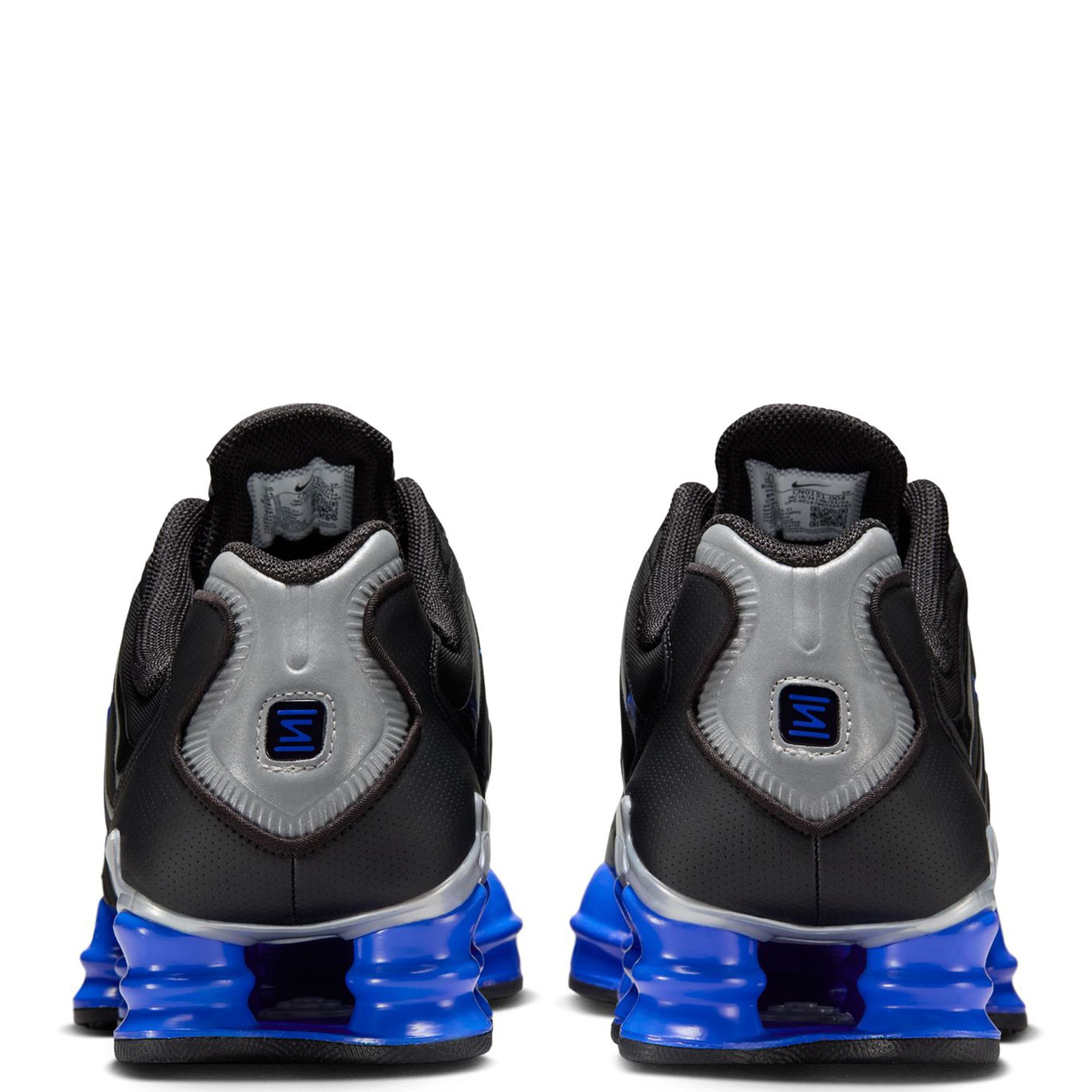 スニーカー Nike Shox Tl Sneaker Black, Silver & Blue Nike Shox TL Men's Shoes in Black / Blue and Silver Genuine