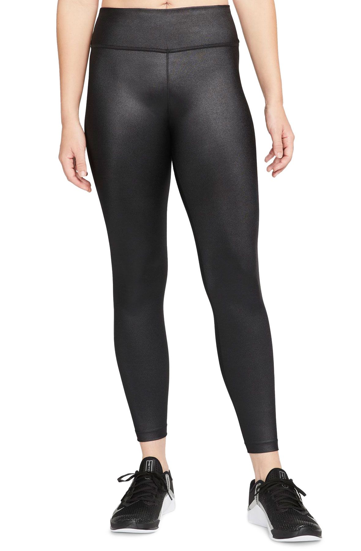 Nike Pro Women's Mid-Rise Crop Leggings DC5393-013 Size 1X (Plus Size) Black