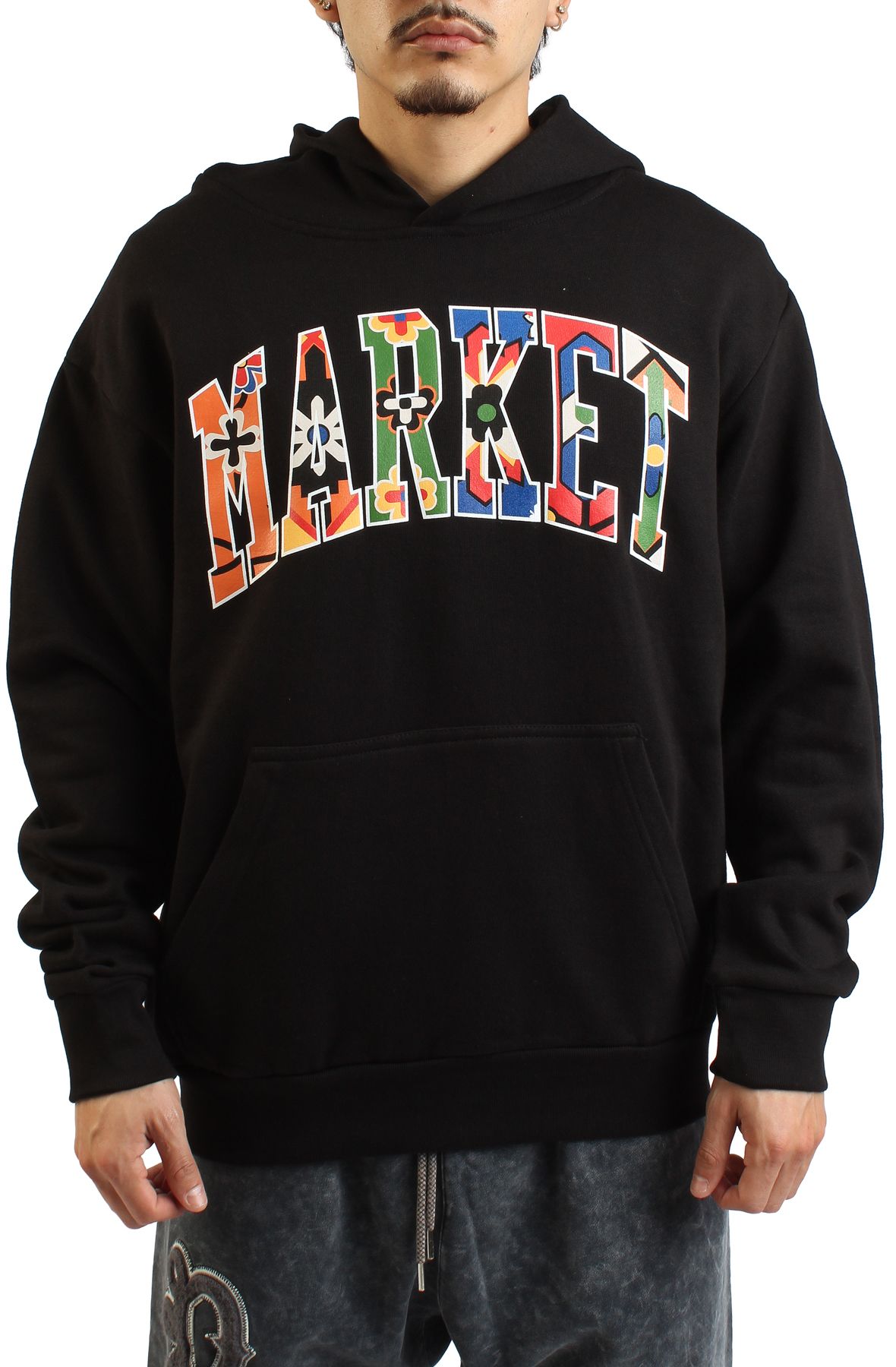 MARKET Floral Rug Arc Hoodie MKT25Q4-HD0849BLK - Shiekh