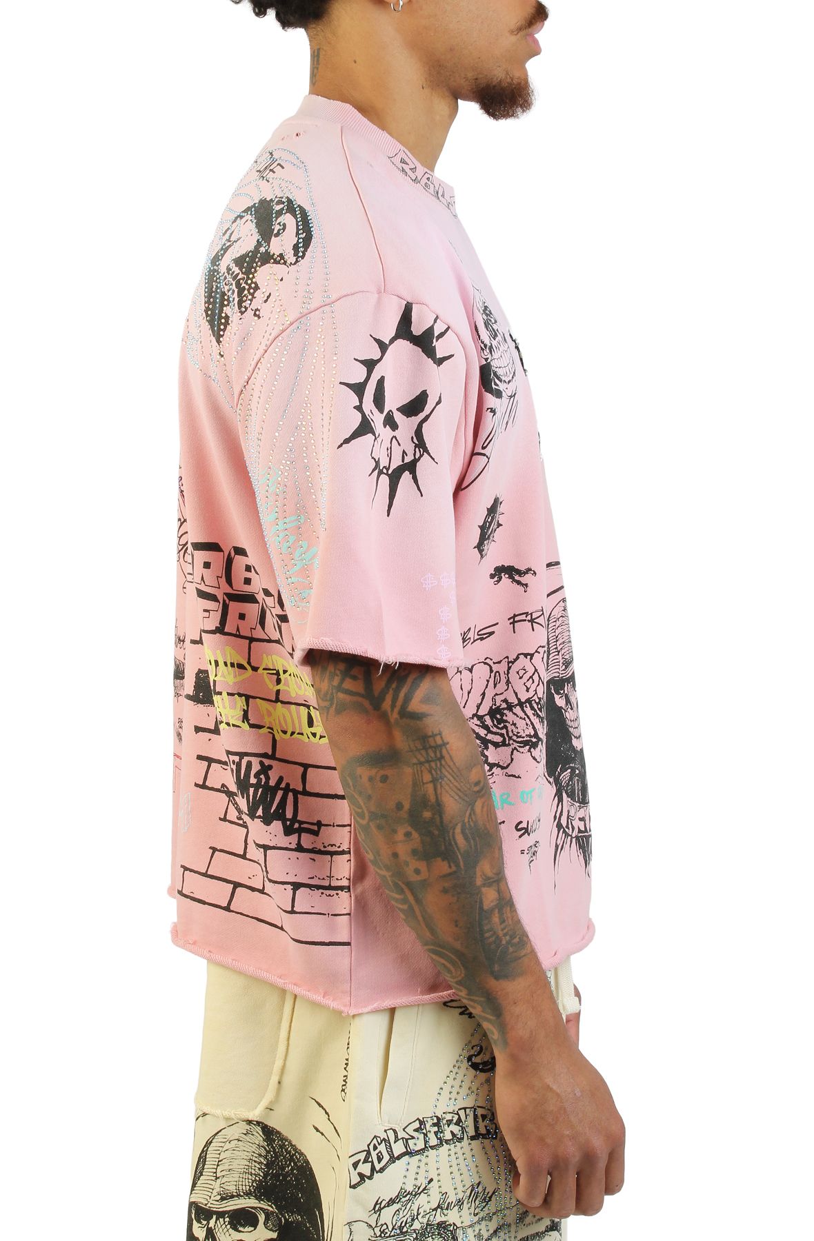 REBEL MINDS Culture T-Shirt 610-31101PNK - Shiekh
