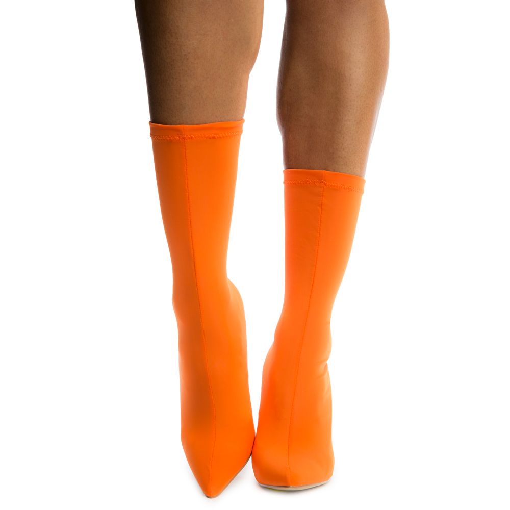 orange booties
