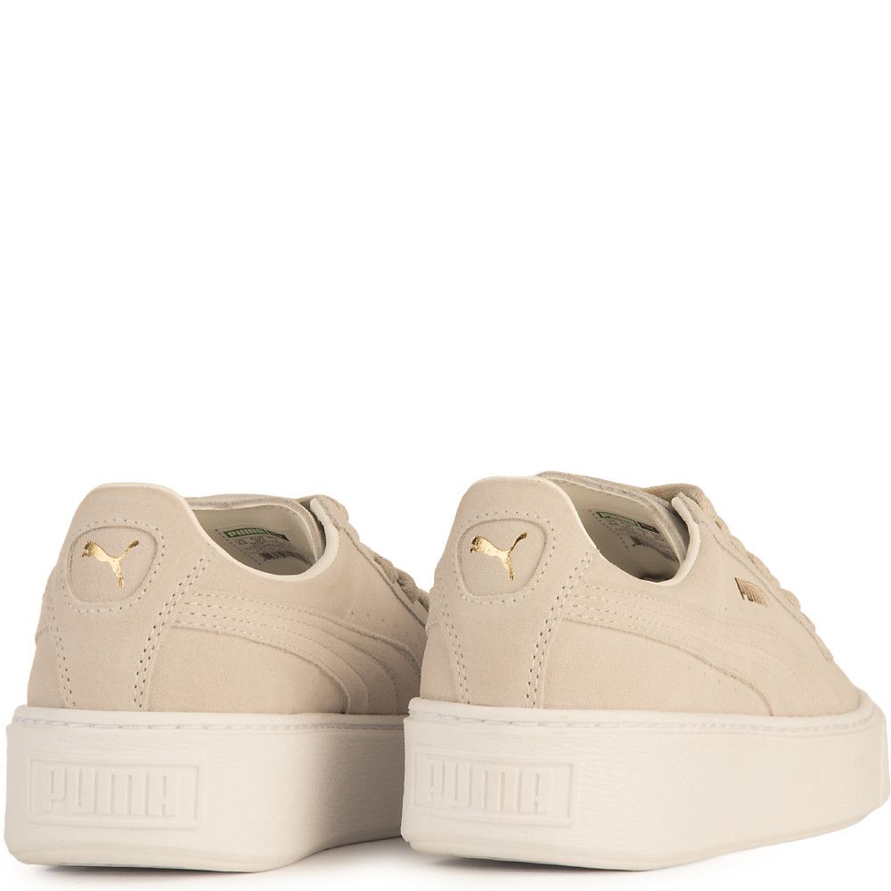 PUMA Women's Suede Platform Gold Casual Sneaker 36222201