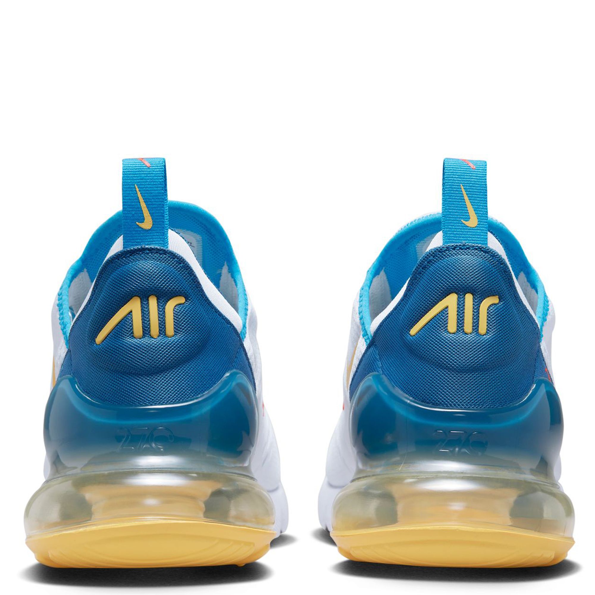 Nike Air Max 270 (White/Citron Pulse/Industrial Blue