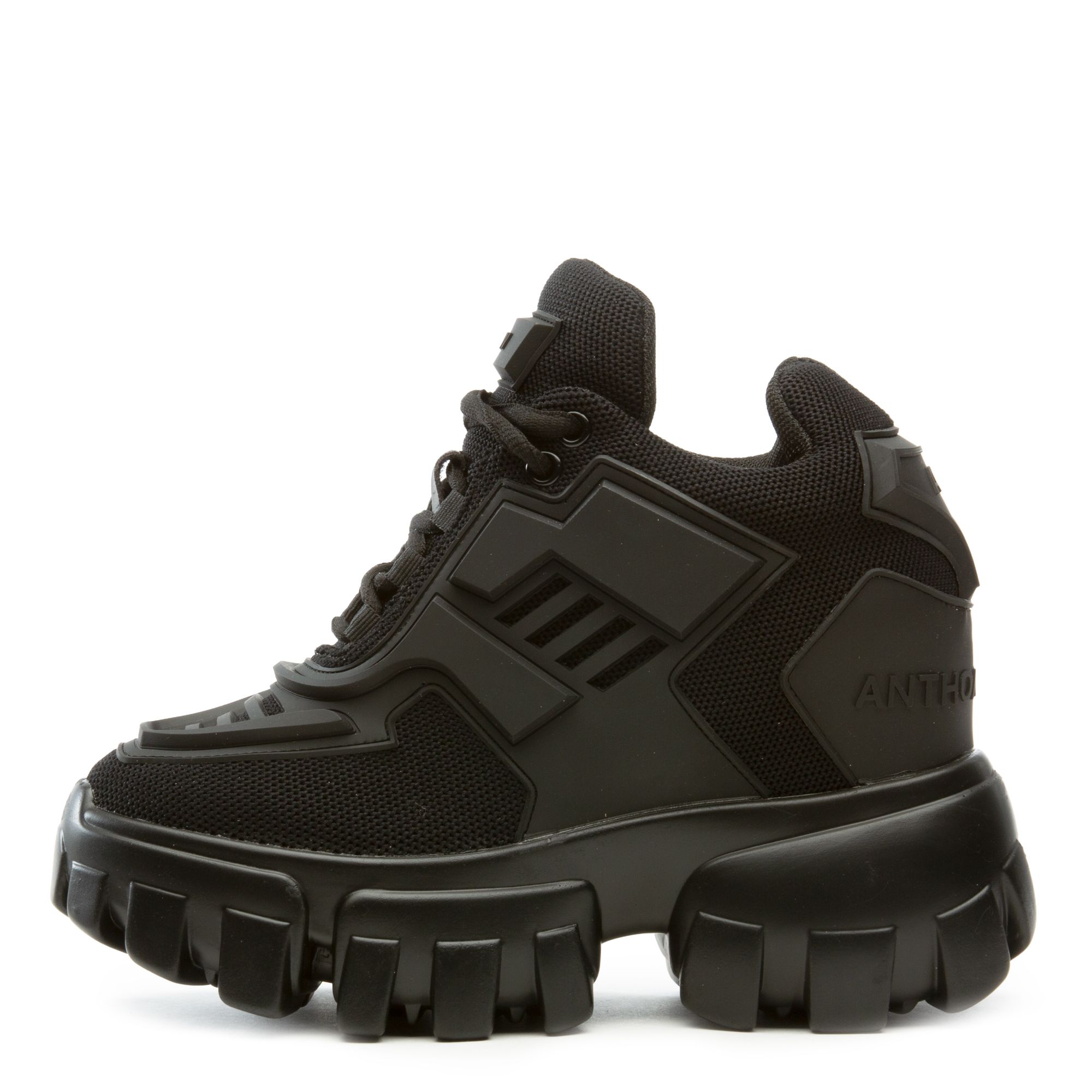 ANTHONY WANG Damson-07 Platform Sneakers DAMSON-07-BLK - Shiekh