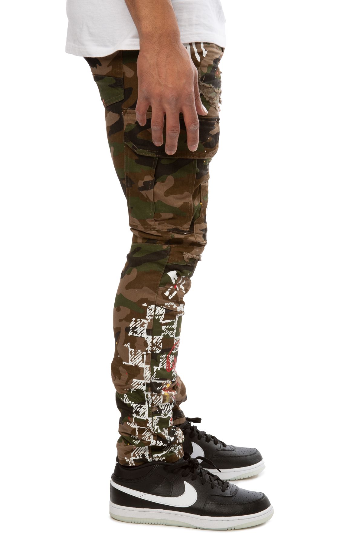 SMOKE RISE Graph Cargo Pants STP21158CAMO - Shiekh