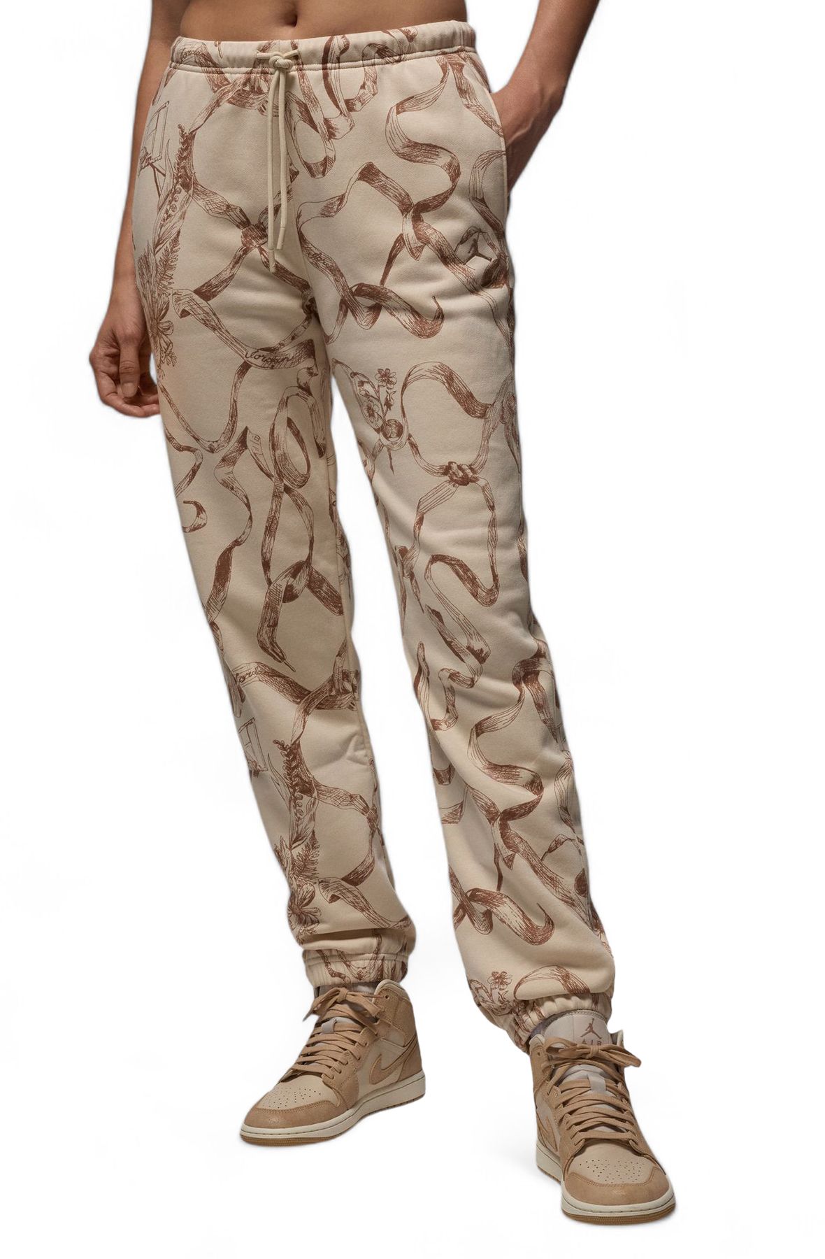 JORDAN Brooklyn Fleece Printed Pants HF0443 203 - Shiekh