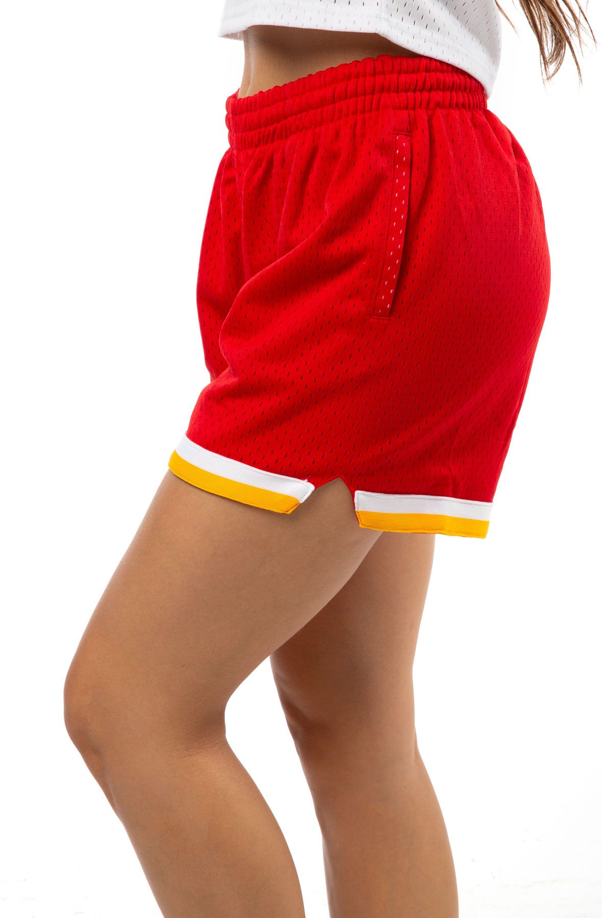 MITCHELL AND NESS Women's Houston Rockets Jump Shot Shorts SHOREL18123