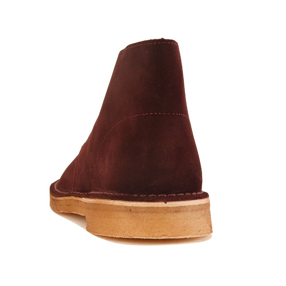 Clarks desert boots wine online