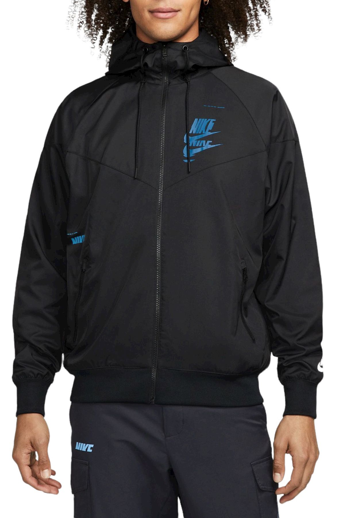 Nike Women's Sportswear Woven Windrunner Jacket In Blue Size Small