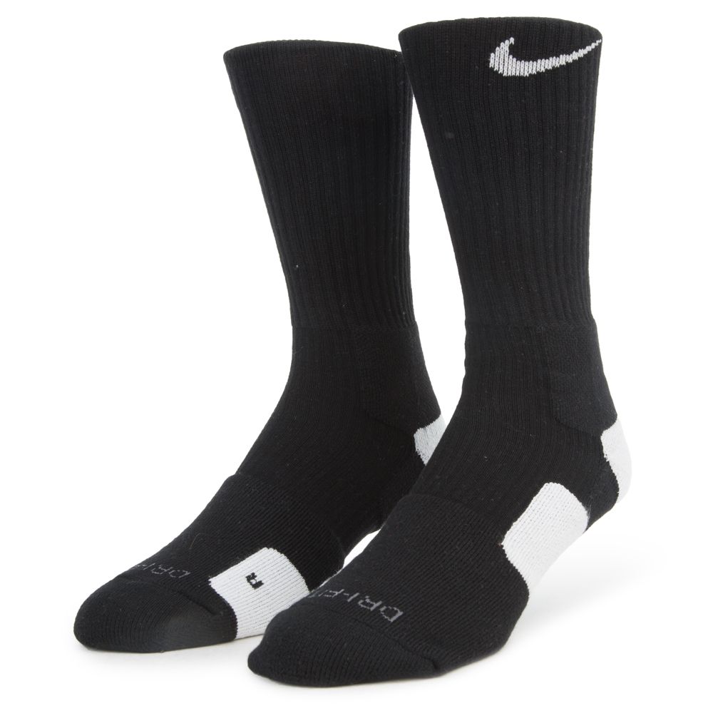 black and white elite socks