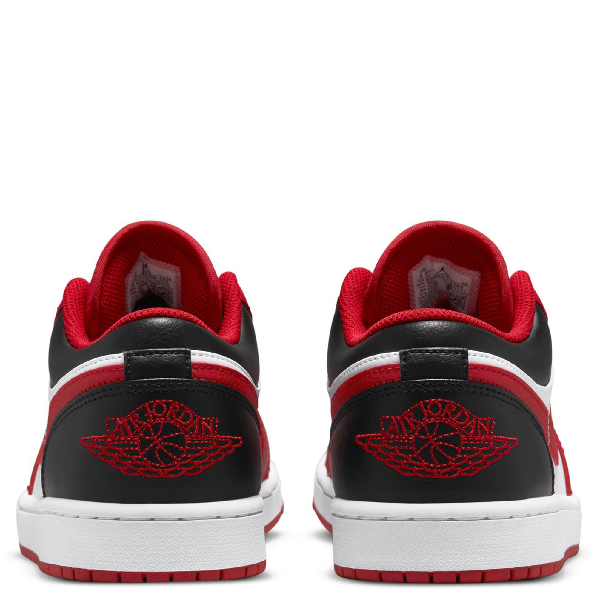 Air Jordan 1 Low White Gym Red Black 553558-163 Release Date
