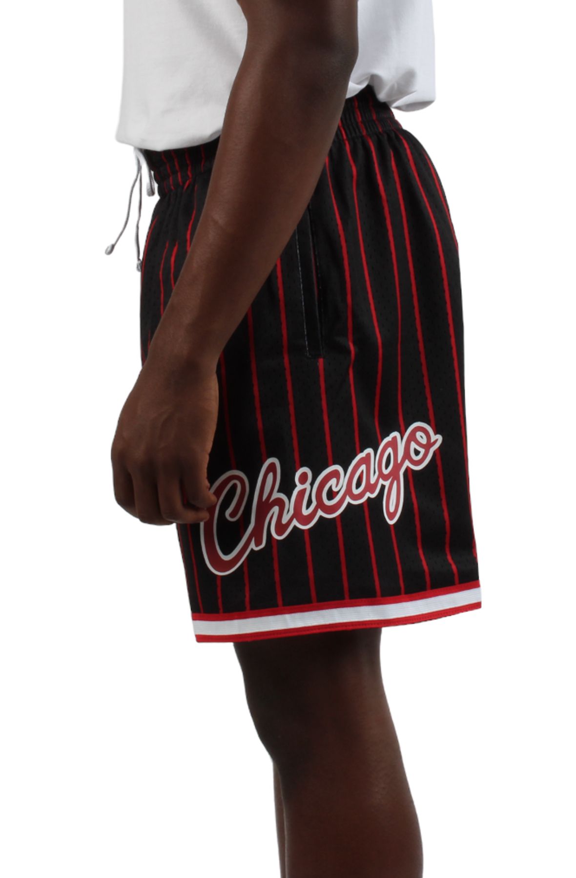 Shop Mitchell & Ness Chicago Bulls City Collection Shorts  PSHR5013-CBUYYPPPBKRD black