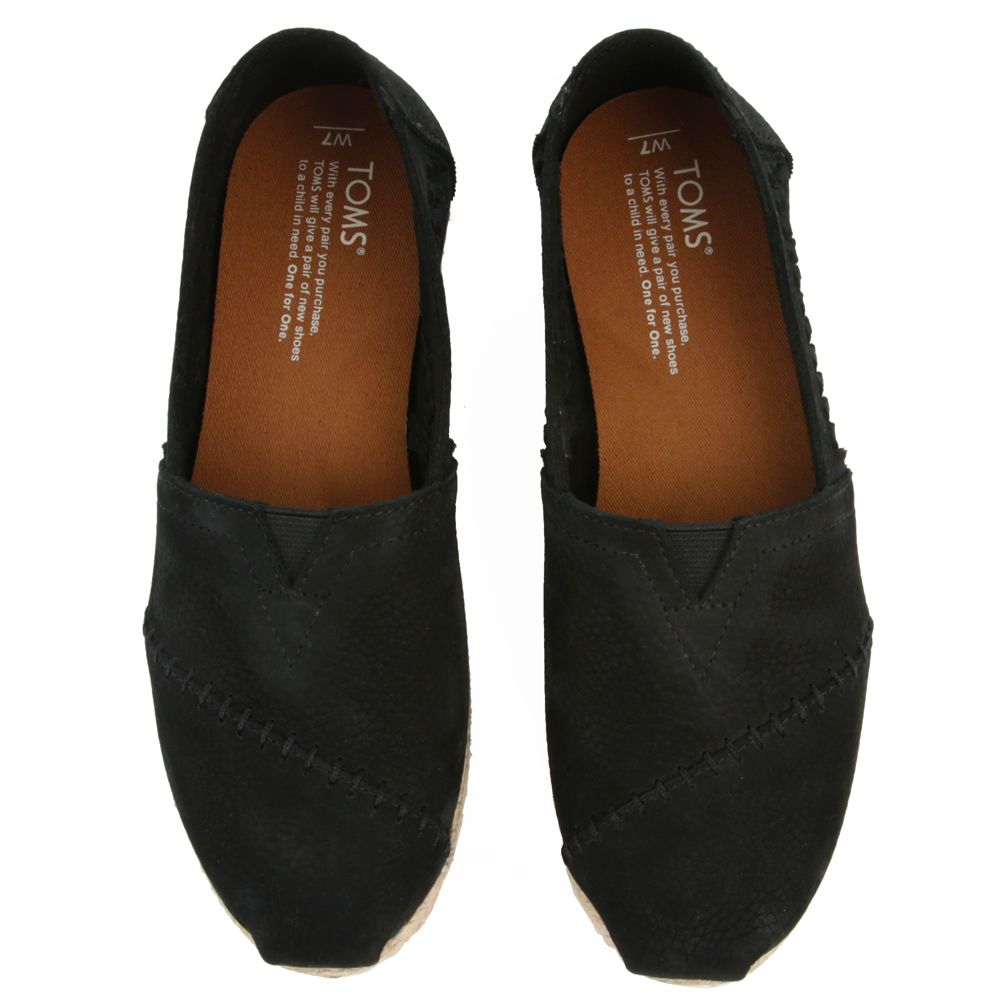 TOMS Toms for Women: Classic Black Nubuck 10009750 - Shiekh