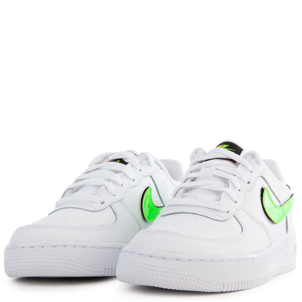 Nike Air Force 1 LV8 3 (GS) Shoes Size 4Y White/Black Strike Style AR7446  100