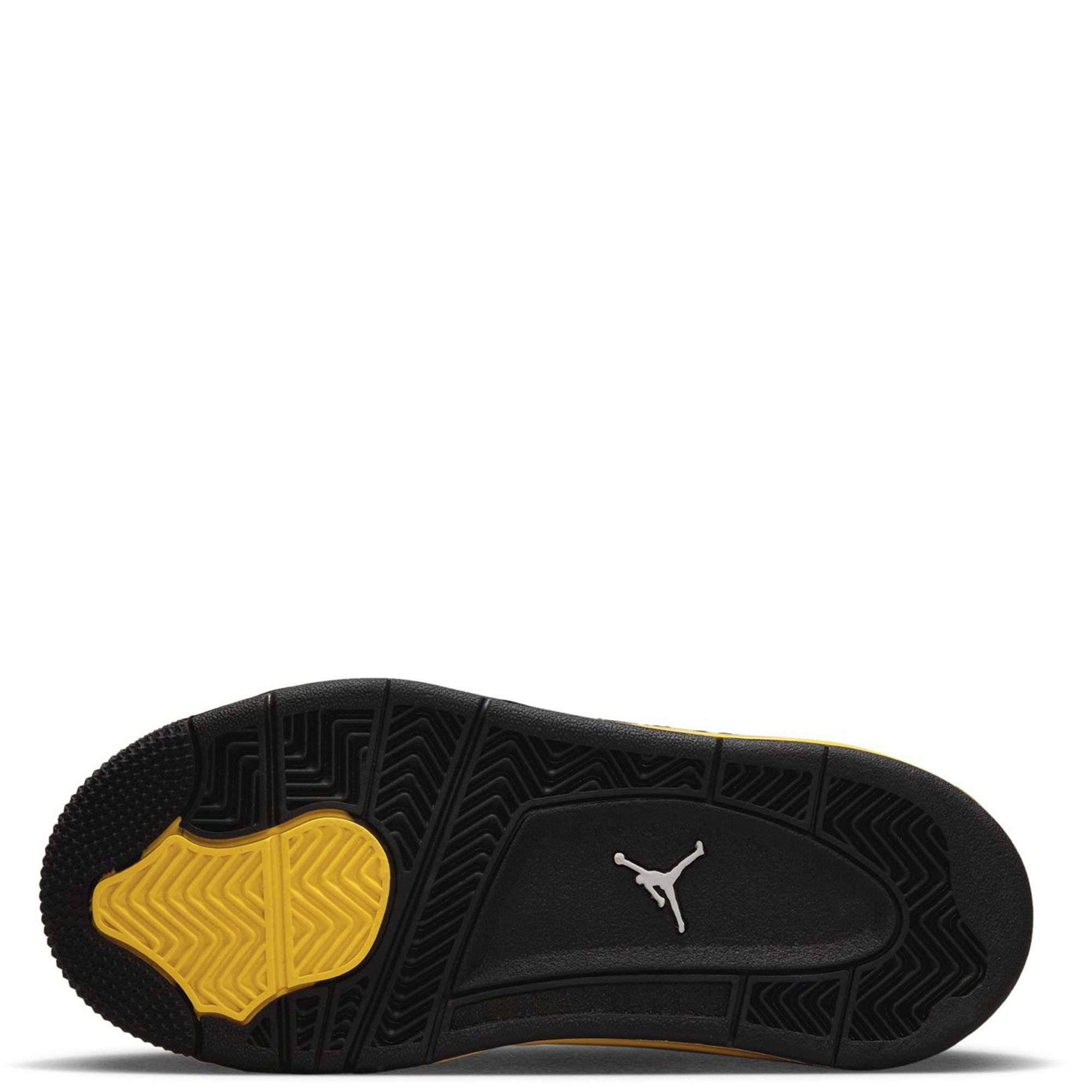 Air Jordan 4 Retro - 308497 106, Black/White-tour Yellow, 7 UK