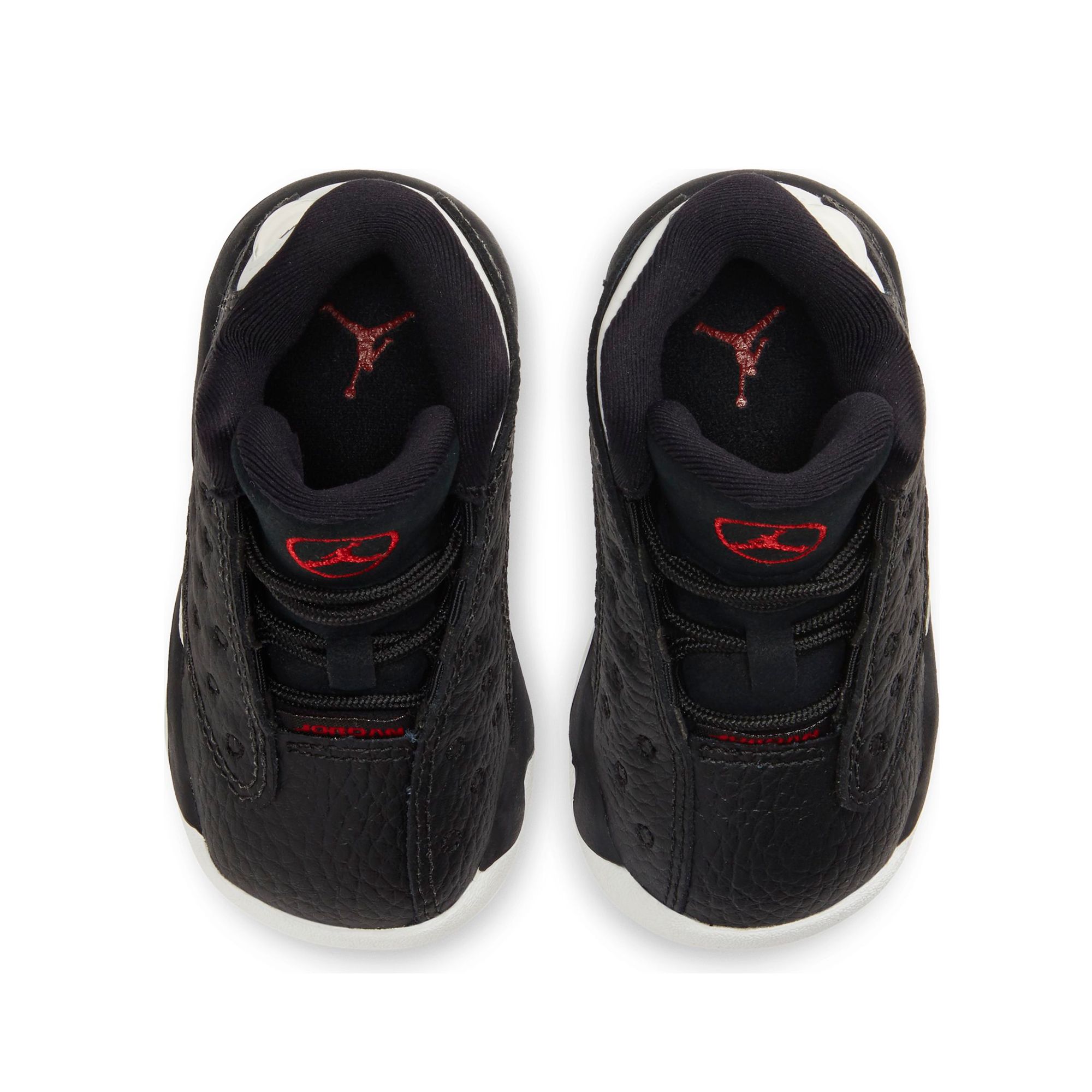 jordan 13 all black red bottom