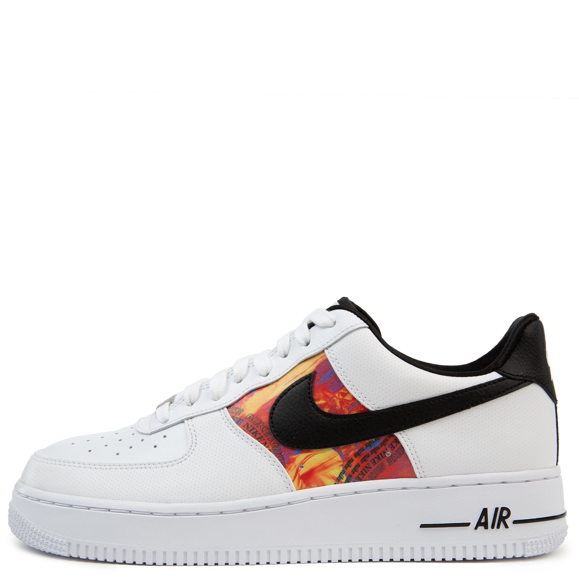 Nike Air Force 1 '07 LV8 sneakers in white, black and orange
