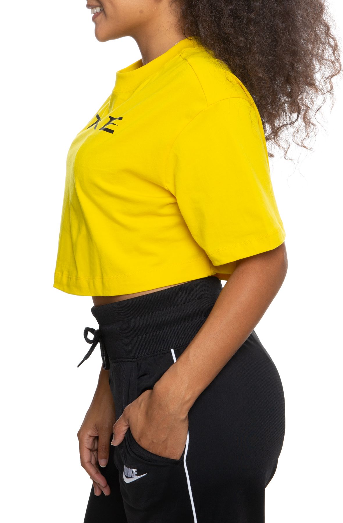 yellow nike crop