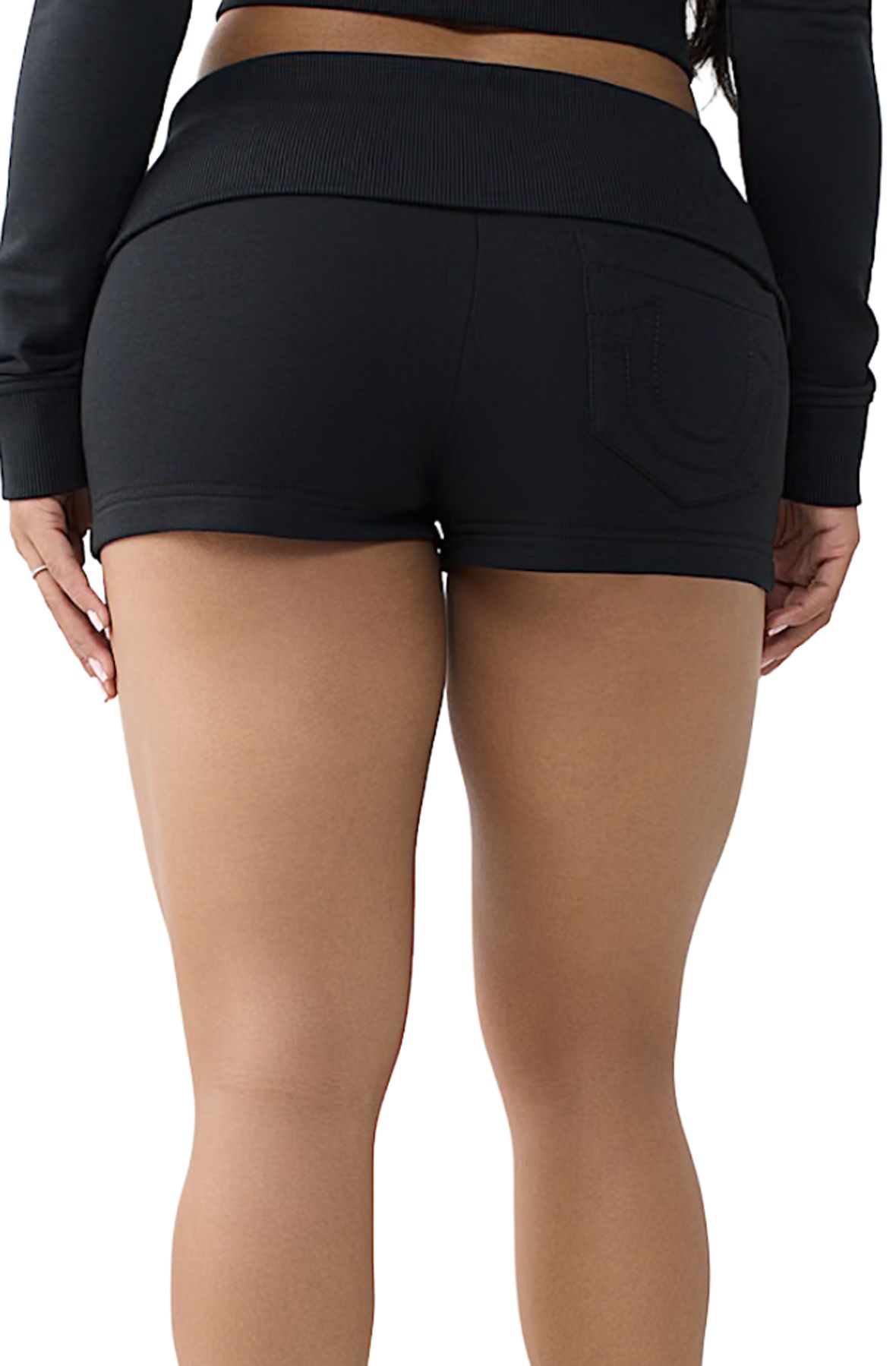 TRUE RELIGION Crystal Foldover Waistband Short 210119-1001 - Shiekh