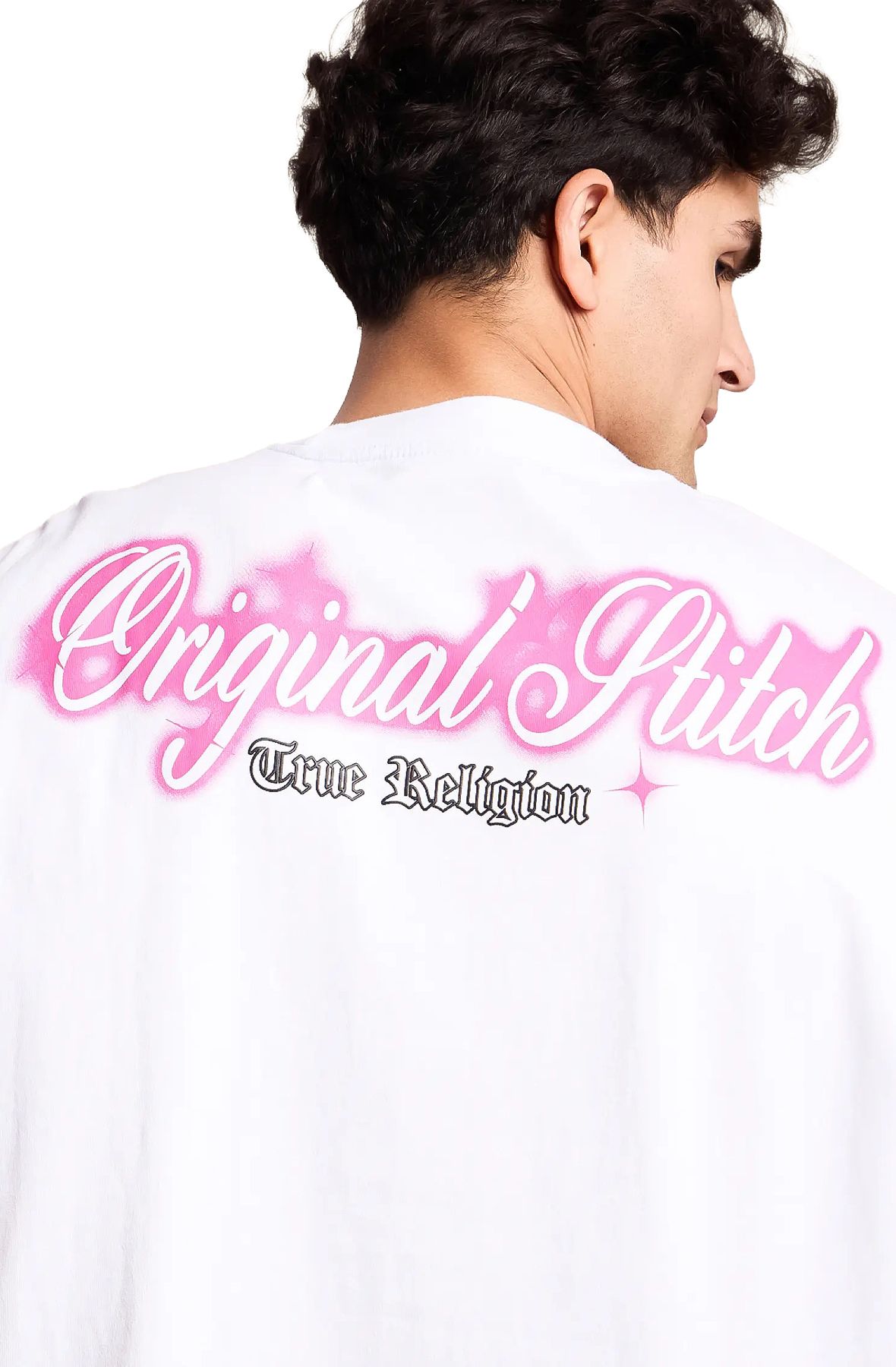 TRUE RELIGION Crystal Logo T-Shirt 110306-1700 - Shiekh