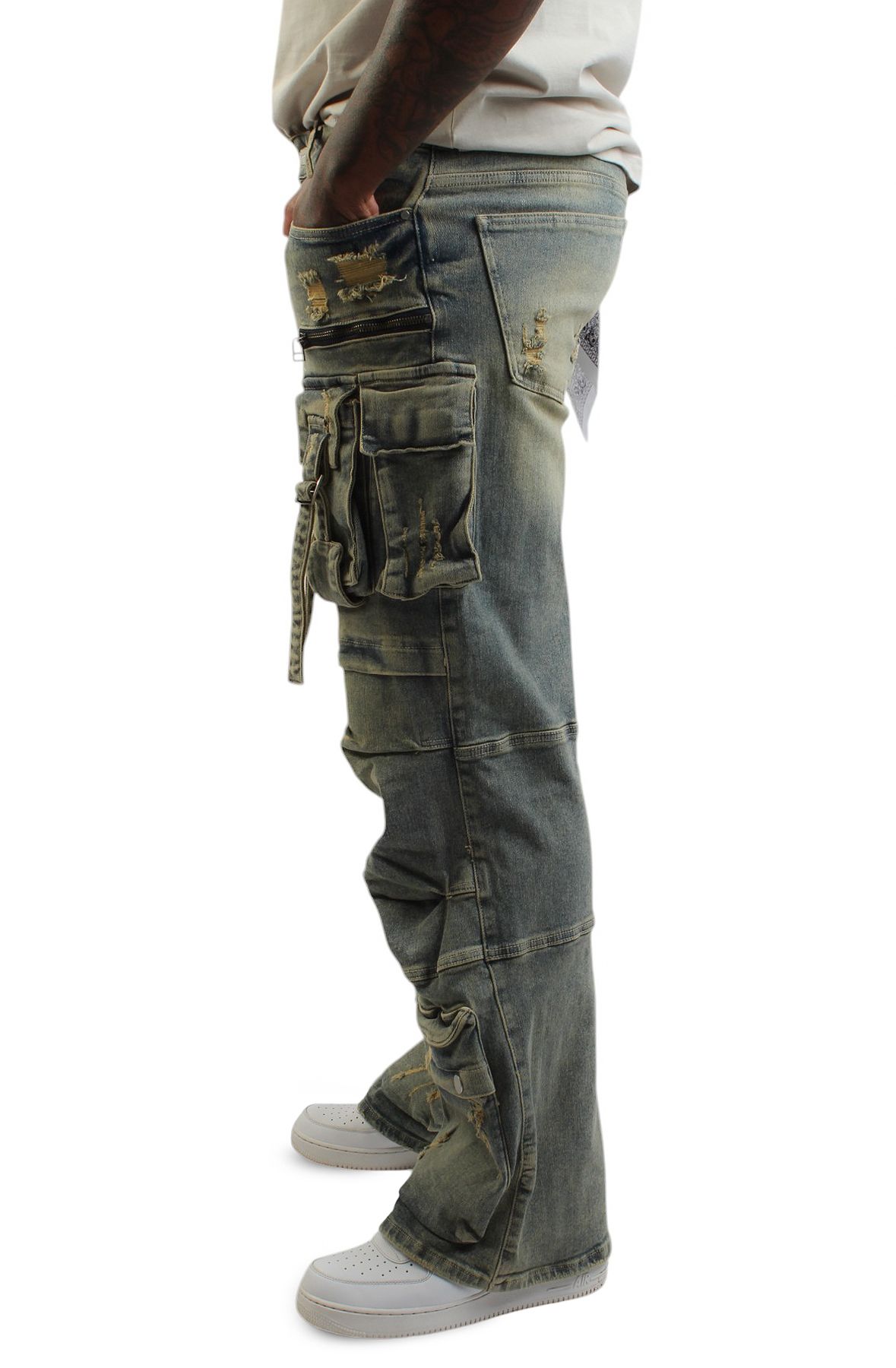 FIRST ROW Y2K Utility Denim Jeans FRD3116 - Shiekh FIRST ROW Y2K Utility Denim Jeans FRD3116 - Shiekh