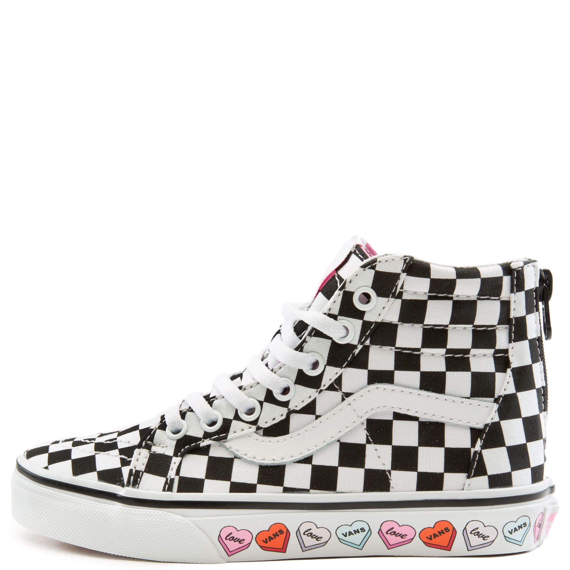 VANS (PS) Candy Hearts Sk8-Hi Zip K VN0A4BUXABY - Shiekh