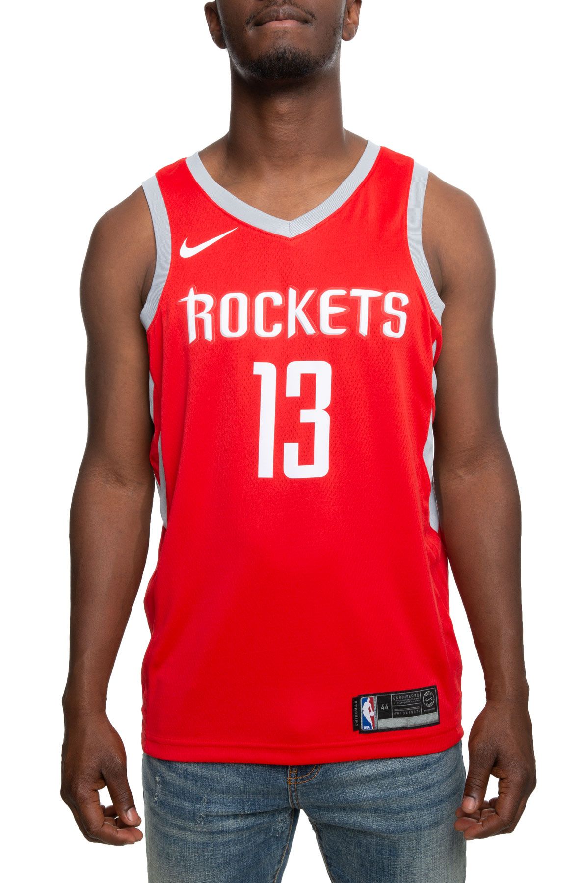 Houston Rockets 13 James Harden Red Leopard Grain NBA Jersey