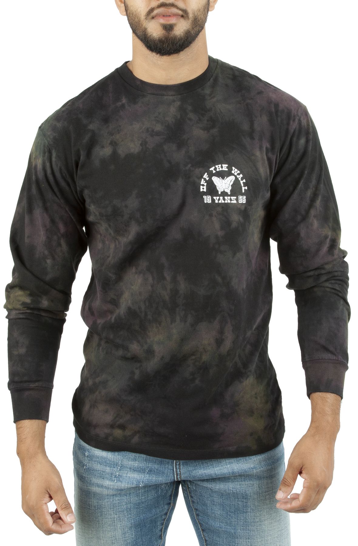 VANS Tri Tie Dye Long Sleeve T-shirt VN00001FY9I - Shiekh